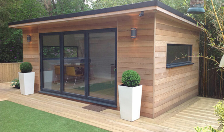 Cedar Room With Aluminium Glazing