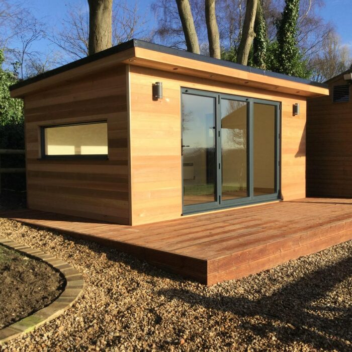 Horizontal Cedar Garden Room